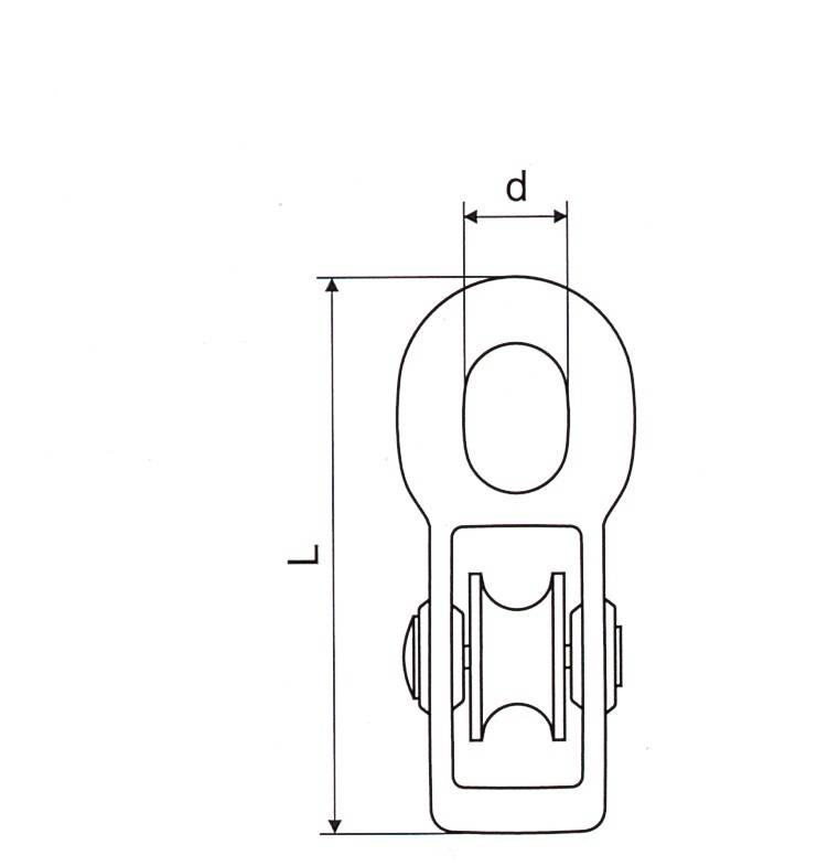 Pulley 502 With Single Wheel Thumb 1