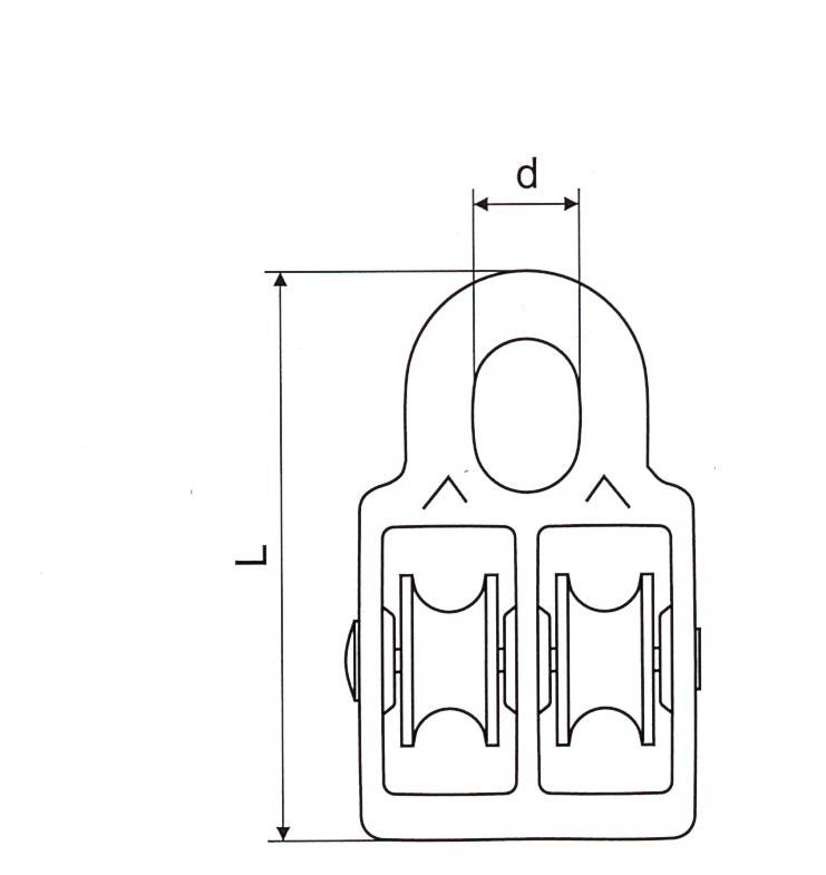 Pulley 504 With Double Wheels Thumb 1